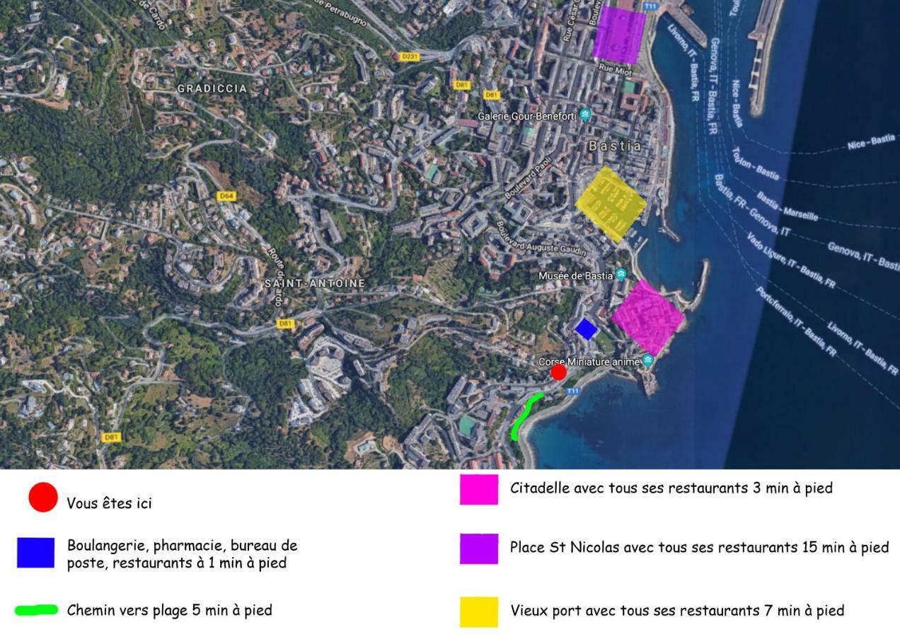 Appartement Colonella Bastia  Eksteriør bilde